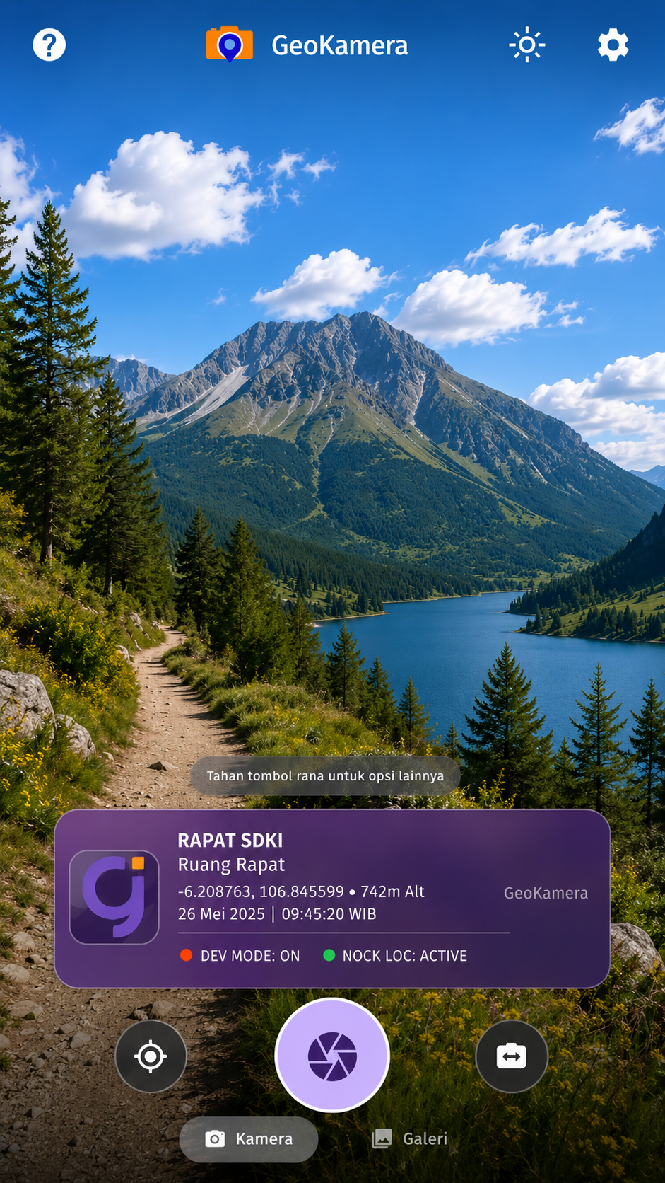 GeoKamera Screenshot
